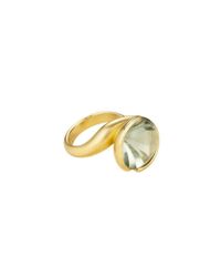 Sandy Leong - Metallic Luminous Twist Green Amethyst Ring - Lyst