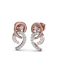 Diamoire Jewels - Metallic Frippery Diamond Earrings In 18kt Rose Gold - Lyst