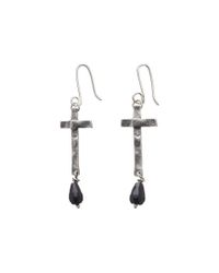 Kate Chell Jewellery - Black Treasure Oxidised Earrings - Lyst