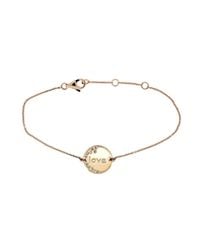 Kura Fine Jewellery - Metallic Love Disc Bracelet - Lyst