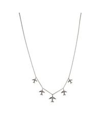PAOLA MILANO - Metallic 5 Flying Souvenir White Necklace - Lyst