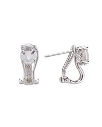 Lali Jewels - 14kt White Topaz Earring - April Birthstone - Lyst