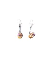 Flavie Michou - Metallic Flower Power Earrings - Lyst