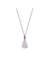 Harry Kotlar - Metallic Pear Shape Diamond Solitaire Necklace - Lyst