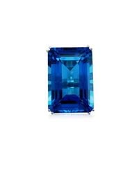 Cherie Thum - Fire And Ice Emerald-cut Blue Topaz Ring - Lyst