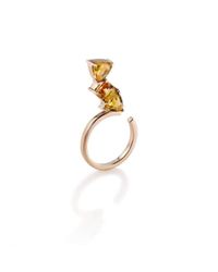 Myriamsos - Metallic Top Ring 5 - Lyst
