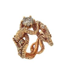 Botta Gioielli - Multicolor Diamonds Snake Ring - Lyst