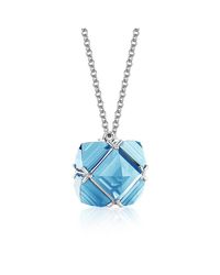 Paolo Costagli New York - Blue Topaz 'very Pc' Pendant Necklace, Petite - Lyst