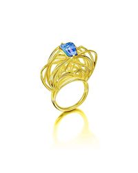 Elaine McKay Jewellery - Multicolor Ricard 18kt Gold Topaz Ring - Lyst