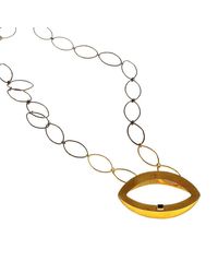 Isla - Metallic Fenician Onyx Necklace - Lyst