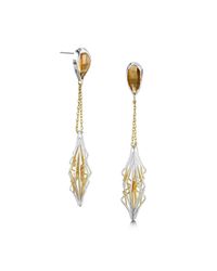 Elaine McKay Jewellery - Metallic Ricard Silver And 9kt Gold Earrings - Lyst