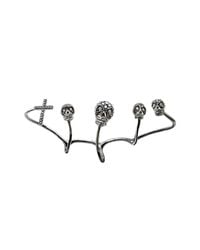 Stefere Limited - Metallic Skull And Cross Four Fingers Ring - Lyst