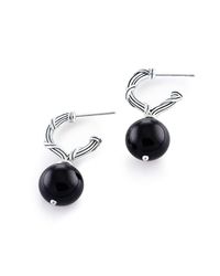 Peter Thomas Roth Fine Jewelry - Black Onyx Sea Shell Pearl Bead Sterling Earrings - Lyst