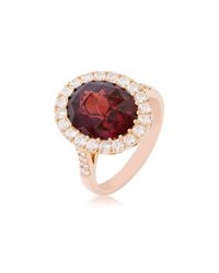 Luke Stockley - Multicolor Garnet And Diamond Cluster Ring - Lyst