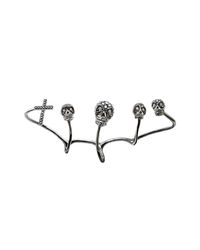 Stefere Limited - Metallic Skull And Cross Four Fingers Ring - Lyst