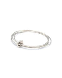 Stephanie Gorski Jewelry - Metallic Circle Stone Bangle - Lyst