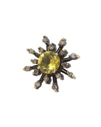 YRYS - Multicolor Stardust Earrings Yellow Gold - Lyst