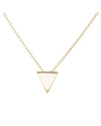 Ali Haley - Metallic Metrica Tiny Vermeil Tri Necklace - Lyst