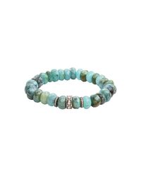 Nadean Designs - Blue Opal And Diamond Juniper Bracelet - Lyst
