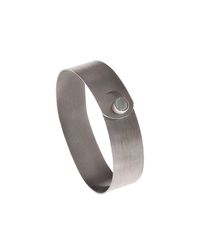 Isla - Multicolor Dark Large Bangle With Pink Quartz - Lyst