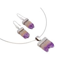 Lia Chahla - Multicolor Erosion Amethyst Druzy Set - Lyst