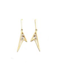 Kaych Fine Jewellery - Metallic Long Wing Earrings Yellow Gold - Lyst