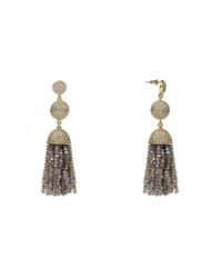 Latelita London - Multicolor Tassel Ball Earring Labradorite - Lyst