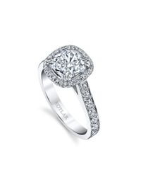 Harry Kotlar - Metallic Cushion Cut Scallop Artisan Pave Ring - Lyst