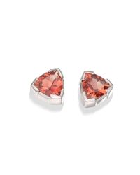 Justin Richardson - Pink Sunstone Trillion Earrings - Lyst