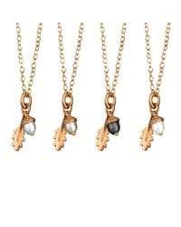 Amanda Cox Jewellery - Metallic 18kt Rose Gold Vermeil Small Acorn Pendant - Lyst