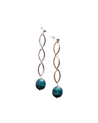 Lucy and Penny - Multicolor Selena Turquoise Earrings - Lyst