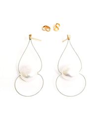 Stelios Karantonas - Multicolor Lotus Adjustable Silver Earrings - Lyst