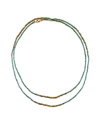 Sage Belber Jewelry - Metallic Sun Meets The Ocean Turquoise Brass Fade Necklace - Lyst