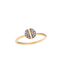 Joanna Laura Constantine - Metallic Oxidized Nail Knuckle Ring - Lyst