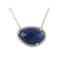 Latelita London - Multicolor Sofia Lapis Lazuli Gemstone Necklace Silver - Lyst