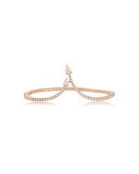 Jooal - Metallic Fit For A Princess Diamond Cuff In Rose Gold And Diamonds - Lyst