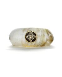 Anahita Jewelry - Metallic Star Medallion Horn Cuff Bracelet - Lyst
