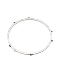 Genevieve Broughton - Metallic Tiny Circles Bangle - Lyst