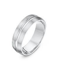 Star Wedding Rings - Metallic Palladium Court Shape Matt & Polished Wedding Ring - Lyst
