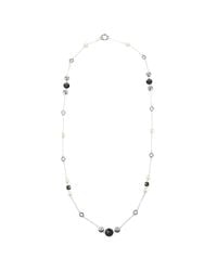 Peter Thomas Roth Fine Jewelry - Multicolor Long Shell Pearl And Black Onyx Sterling Necklace - Lyst