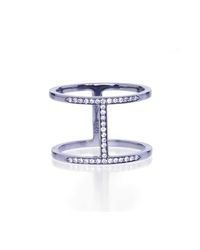 Alexa Leigh - Multicolor Black Rhodium Pave Diamond Elijo Ring - Lyst