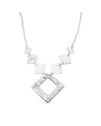 Designs by JAK - Metallic Verity Square Diamond Necklace - Lyst