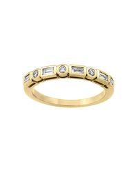 Monarc Jewellery - Metallic Scalloped Scala Band Yellow Gold - Lyst