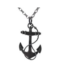 Black Matter - Multicolor Blackened Anchor Pendant for Men - Lyst