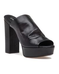 275 Central - A3152 Black Leather Sandal - Lyst