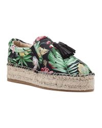 J/Slides - Rosa Black Multi Fabric Espadrille - Lyst