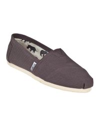 TOMS - Metallic Classic Slip-on Ash Fabric - Lyst