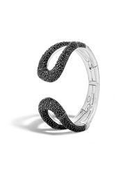 John Hardy | Hinged Cuff With Black Sapphire | Lyst