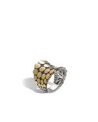John Hardy | Metallic Saddle Ring | Lyst