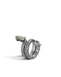John Hardy | Metallic Naga Coil Ring | Lyst